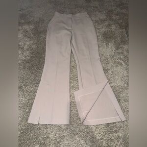 Abercrombie Tailored Taupe Pants w/ slit Size 26 Short